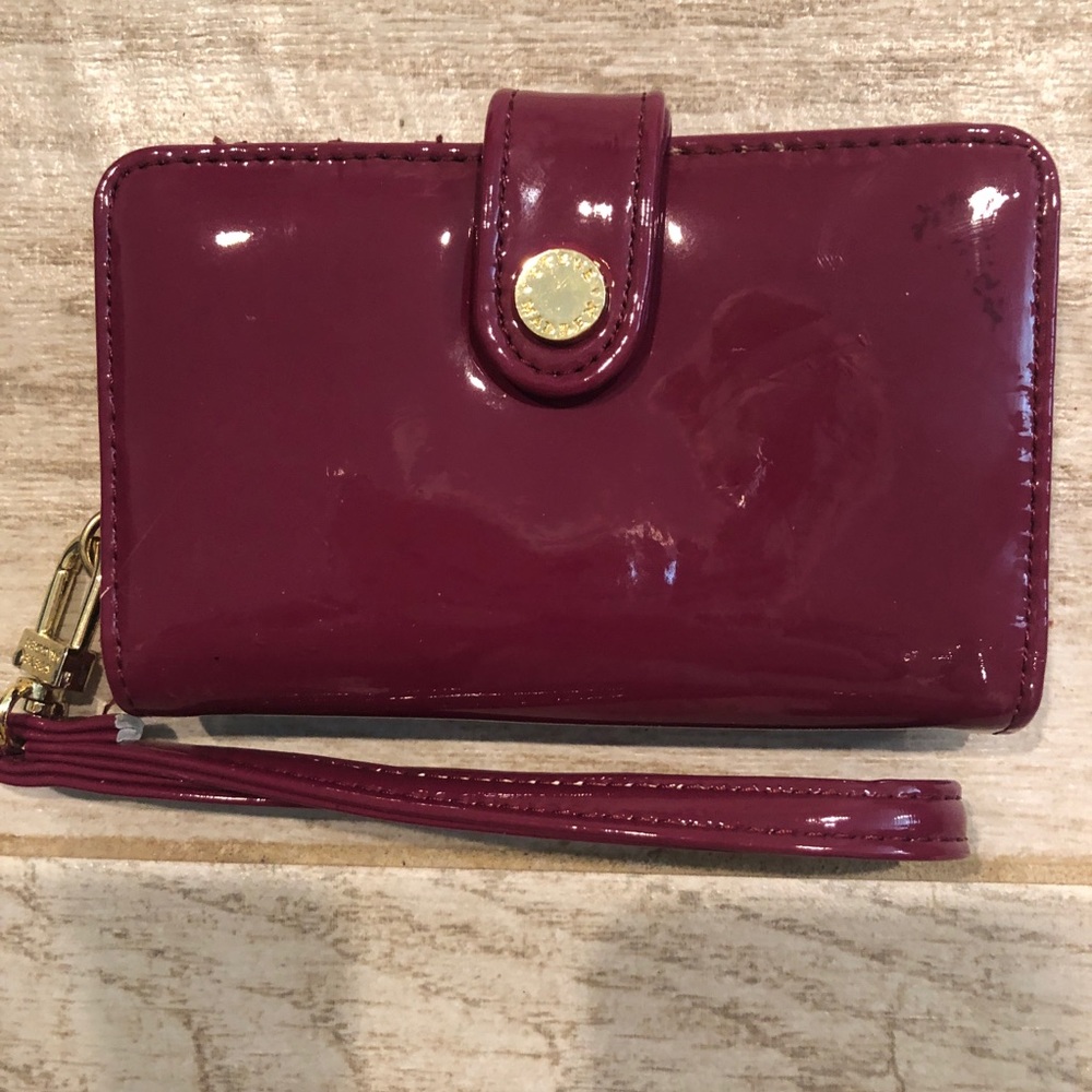 Steve Madden Raspberry Patent Leather Wallet - image 1